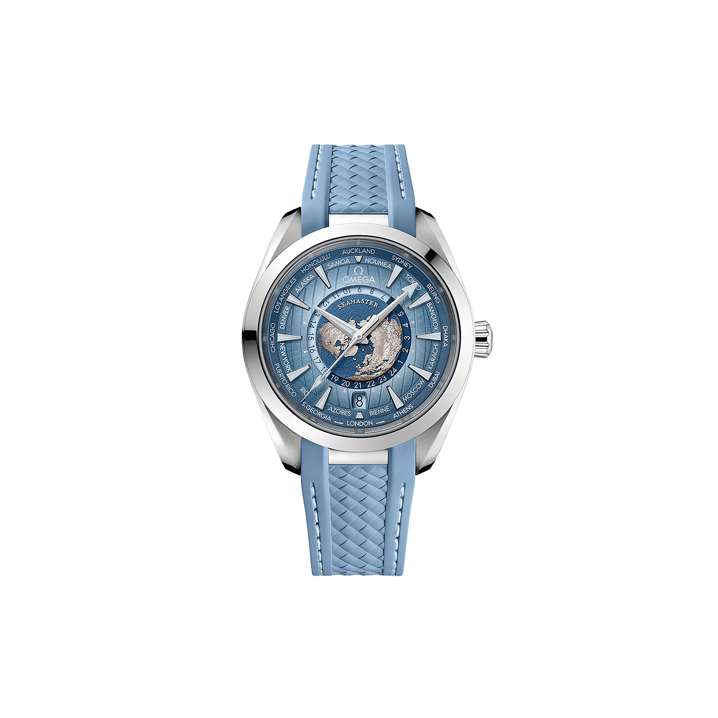 OMEGA SEAMASTER AQUA TERRA AUTOMATIC BLUE DIAL 43MM WATCH 220.12.43.22.03.002
